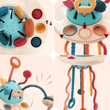 BABYSENSE Sensory Pull Toy – Teether and Motor Skills Toy (6–18 months)