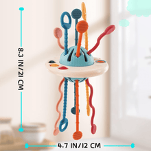 BABYSENSE Sensory Pull Toy – Teether and Motor Skills Toy (6–18 months)